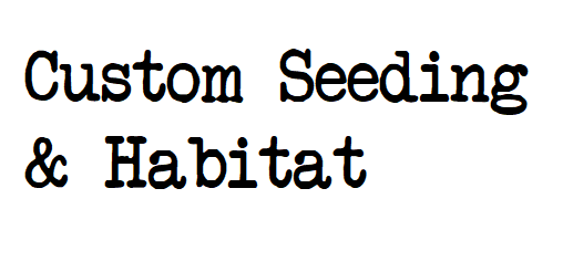 Custom Seeding & Habitat
